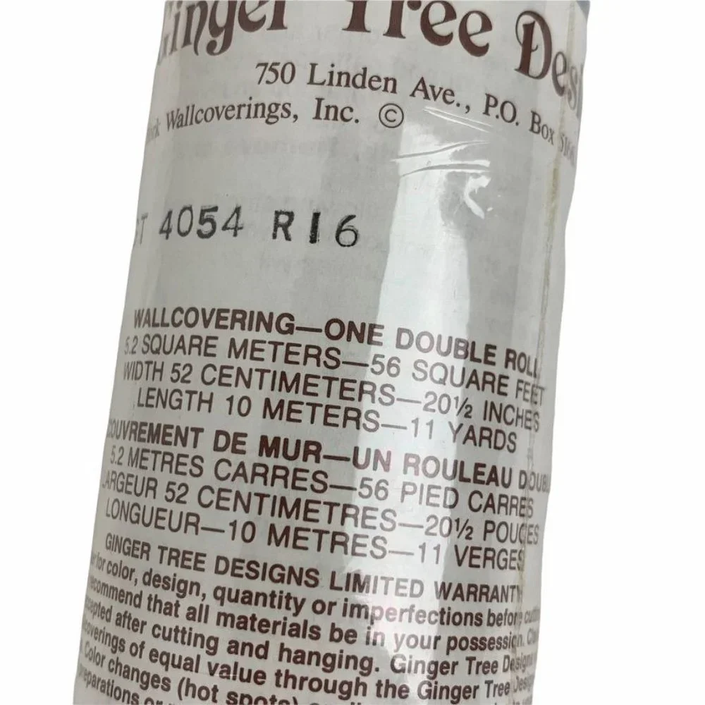 Vintage Wallpaper Roll Ginger Tree Designs‎ Floral